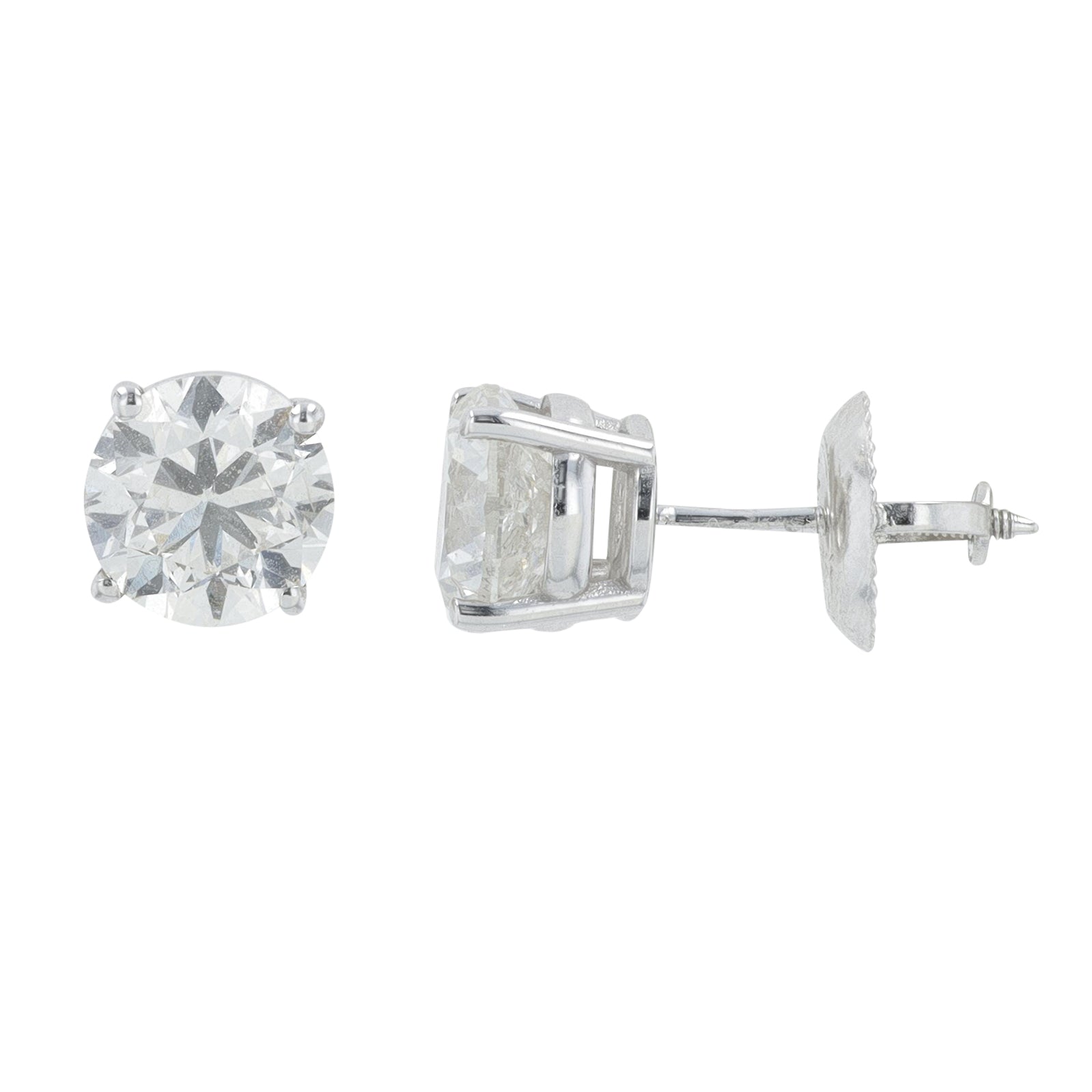 14K WG 2 CT Diamond Studs