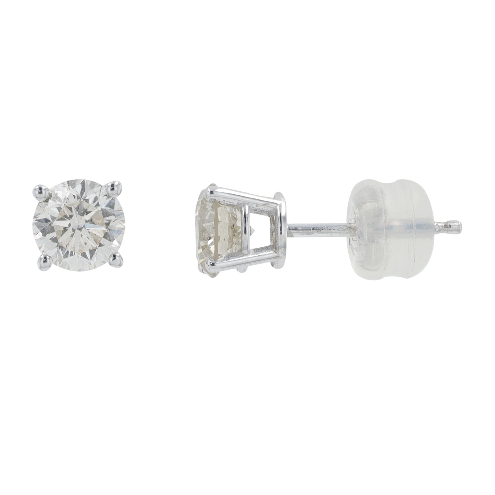 14K WG 1 CT Diamond Studs