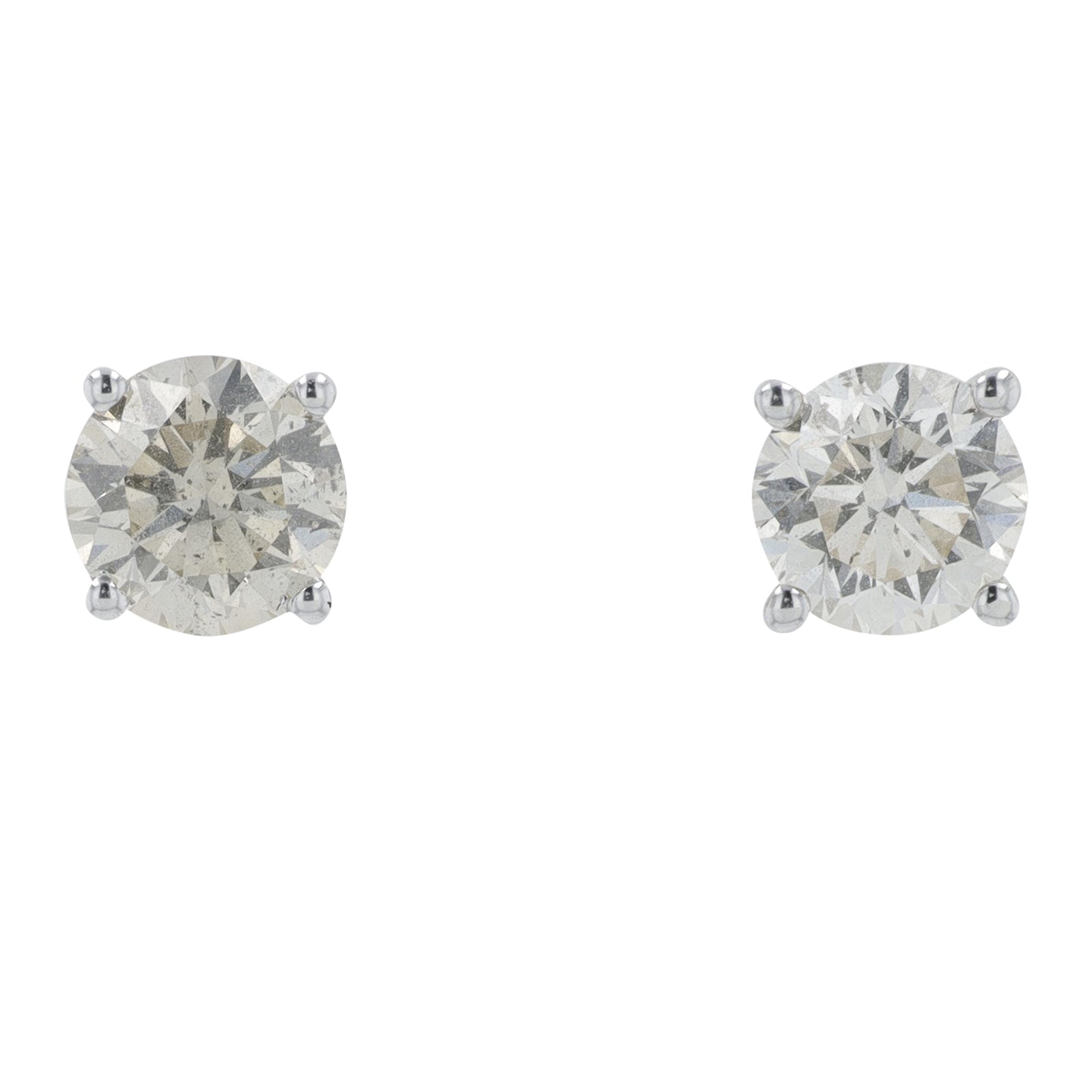 14K WG 1 CT Diamond Studs